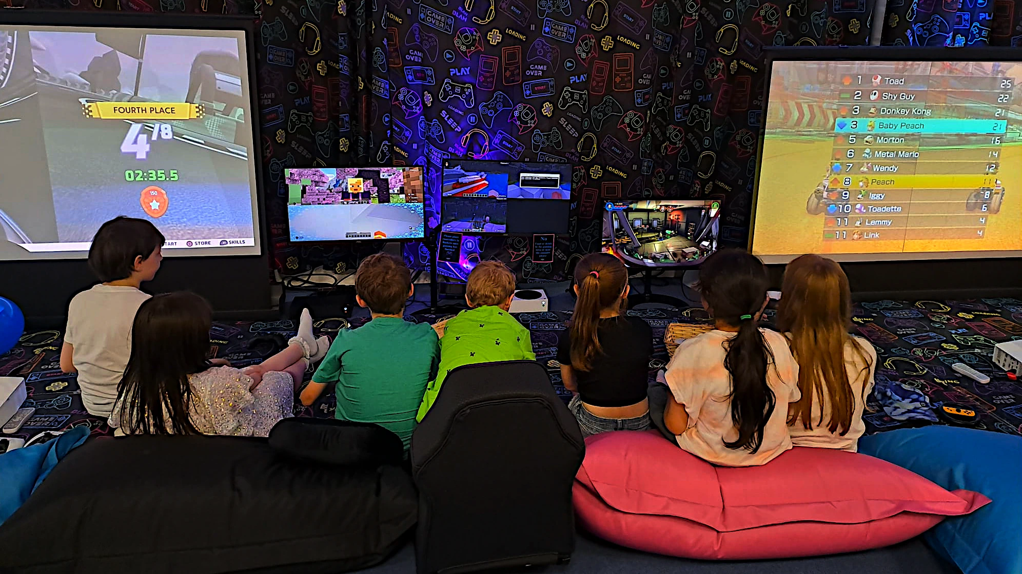 Gaming party atmosphere