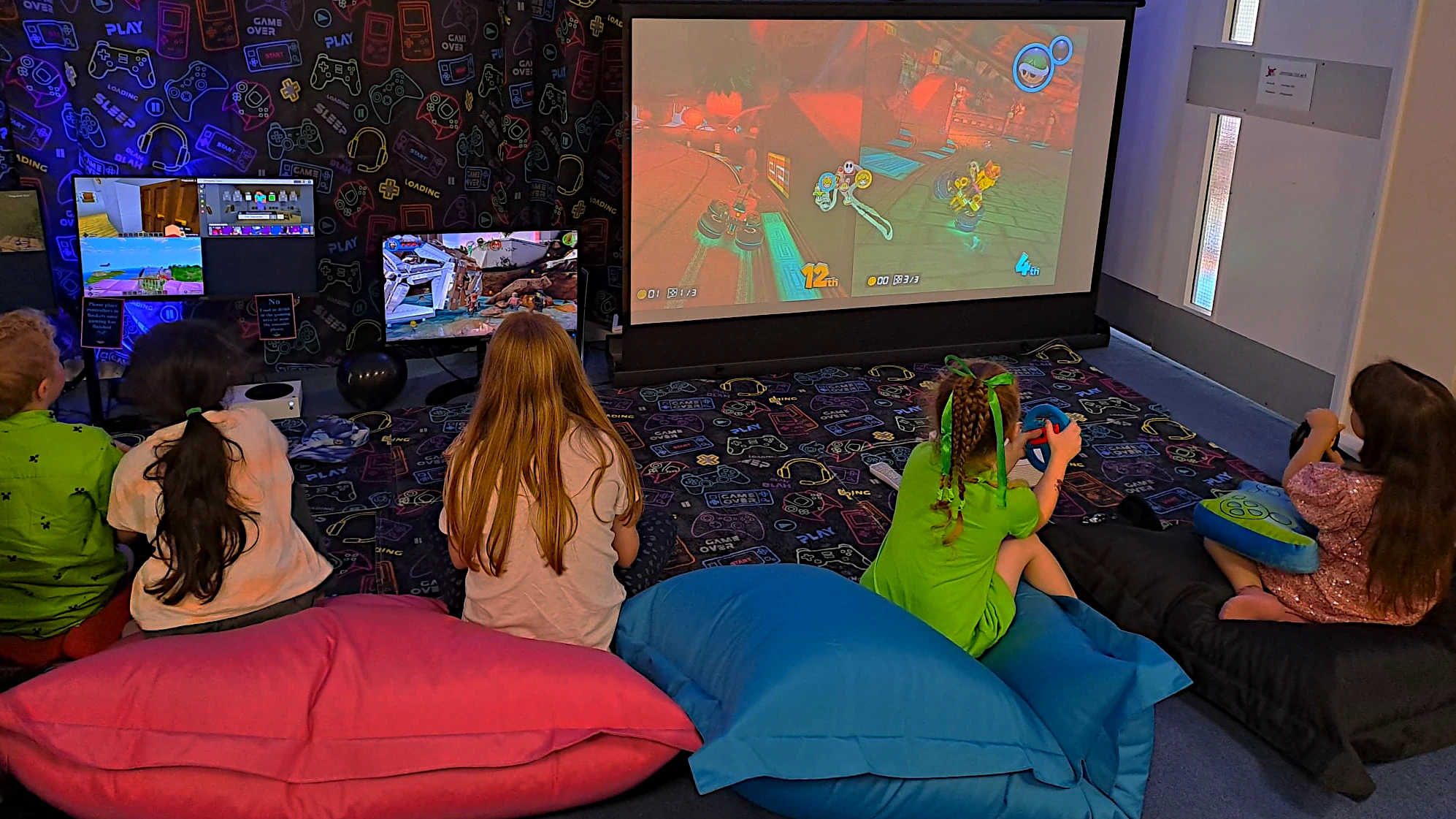 Gaming party atmosphere